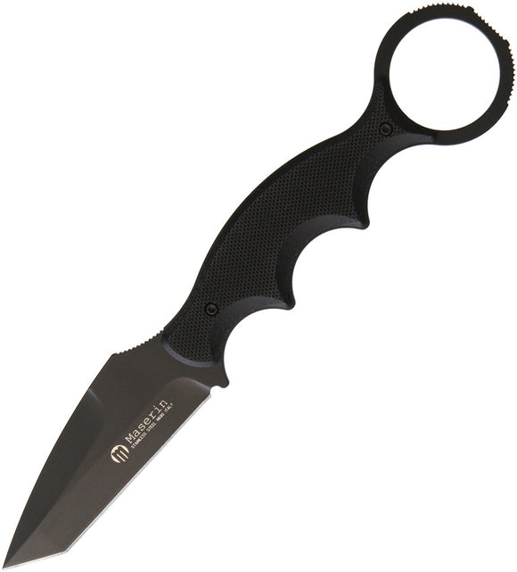 Maserin Tanto Neck Knife N690 Black G10 Fixed Blade 921T