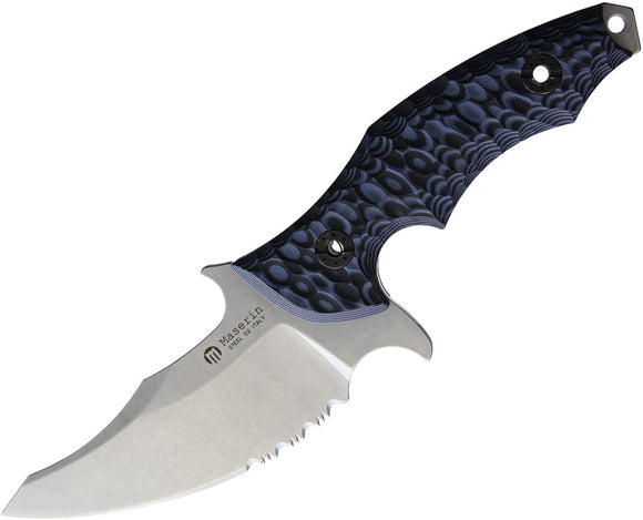 Maserin Badger Blue & Black G10 Fixed Blade Knife 940g10