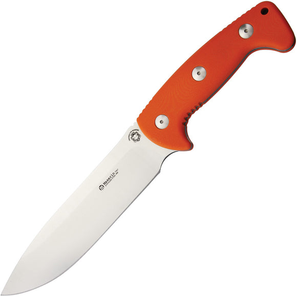 Maserin Boar Hunter Fixed Blade Knife Orange G10 440C Stainless Steel Drop Point 978G10