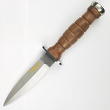 Maserin Diabolik SE Walnut Wood Bohler N690 Fixed Blade Dagger Knife 999LG