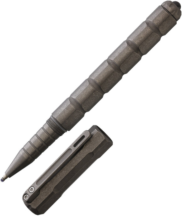 Maxace Judge 2.0 Gray Smooth Water Resistant Titanium Pen E01B