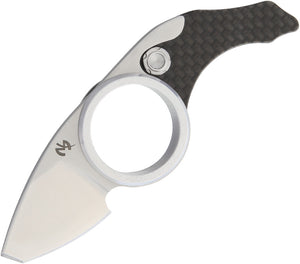 Max Knives The Cool Aluminium Ring Carbon Fiber D2 Folding Knife kca