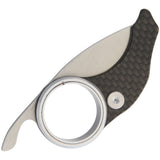 Max Knives The Cool Aluminium Ring Carbon Fiber D2 Folding Knife kca