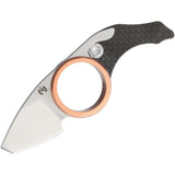 Max Knives The Cool Copper Ring Carbon Fiber D2 Folding Knife kcc