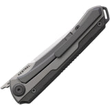 Maxace Kestrel Framelock Gray TC4 Titanium Folding Small Spearhead M390 Knife M06C