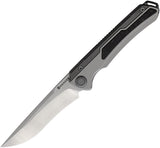 Maxace Kestrel Framelock Gray TC4 Titanium Folding Small Spearhead M390 Knife M06C