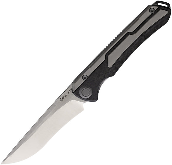 Maxace Kestrel Framelock Carbon Fiber Folding Small Spearhead M390 Knife M06D