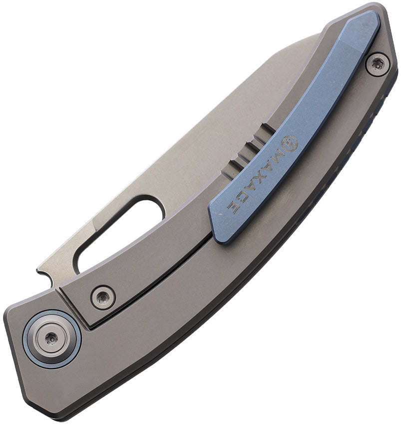 Maxace Black Mirror II Framelock Titanium & Copper CF Folding S90V