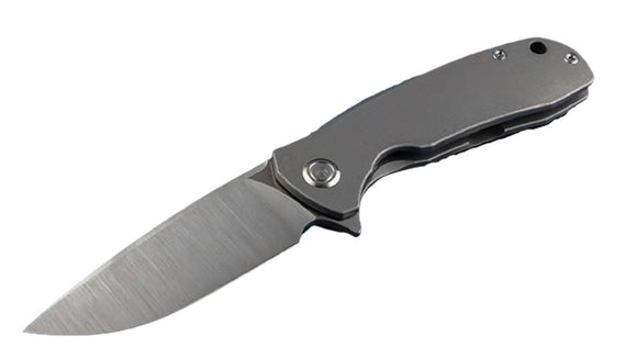 Maxace Balance Gray Tc4 Titanium handle M390 Folding Knife bl101