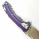 Maxace Balance M Pocket Knife Linerlock Purple G10 Folding M390 Blade MBM204