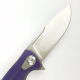 Maxace Balance M Pocket Knife Linerlock Purple G10 Folding M390 Blade MBM204