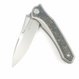 Maxace Amber III Pocket Knife Carbon Fiber & Titanium Folding Bohler M390 MCA301