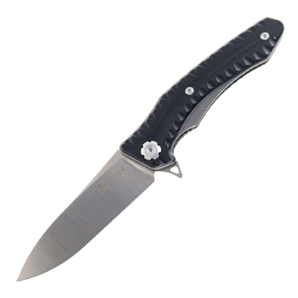 Maxace Zealot 2.0 Pocket Knife Linerlock Black G10 Folding Bohler K110 MCZ201