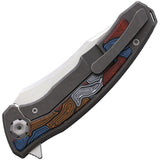 Maxace Halictus 2.0 Pocket Knife Framelock Titanium & G10 Folding M390 MHLT203