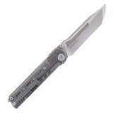 Maxace Pterosaur Pocket Knife Framelock Dark Gray Titanium Folding M390 MPTS02