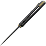 Maxace Samurai Linerlock Black G10 Folding Bohler K110 Stainless Knife MSM05