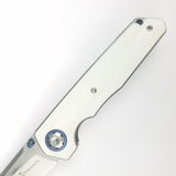 Maxace Samurai 2.0 Pocket Knife Linerlock White G10 Folding Bohler K110 MSM202