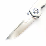 Maxace Samurai 2.0 Pocket Knife Linerlock White G10 Folding Bohler K110 MSM202