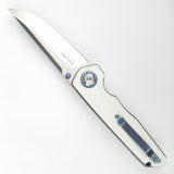 Maxace Samurai 2.0 Pocket Knife Linerlock White G10 Folding Bohler K110 MSM202