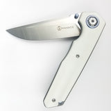 Maxace Samurai 2.0 Pocket Knife Linerlock White G10 Folding Bohler K110 MSM202