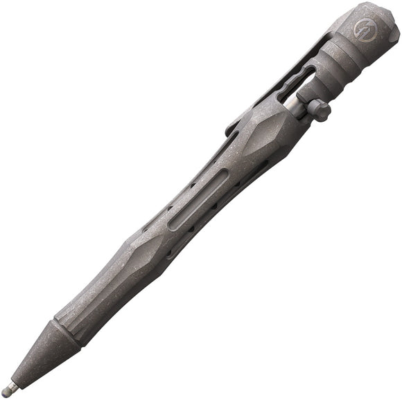 Maxace Alcedo EDC Gray Stonewash Titanium Bolt Action Writing Pen MTA01