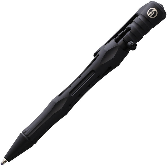 Maxace Alcedo EDC Black Titanium Bolt Action Writing Pen w/ Pocket Clip MTA02