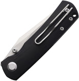 Monterey Bay Knives Mini Old Guard Linerlock Black Folding Pocket Knife MOGBK