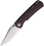 Monterey Bay Knives Mini Old Guard Linerlock Brown Folding Pocket Knife MOGBR
