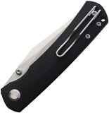 Monterey Bay Knives Old Guard Linerlock Black G10 Folding Pocket Knife OGBK