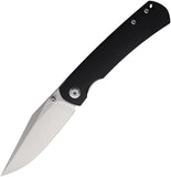Monterey Bay Knives Old Guard Linerlock Black G10 Folding Pocket Knife OGBK