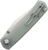 Monterey Bay Knives Old Guard Linerlock Jade G10 Folding Pocket Knife OGJD