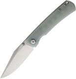 Monterey Bay Knives Old Guard Linerlock Jade G10 Folding Pocket Knife OGJD