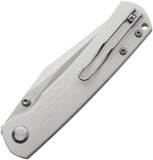 Monterey Bay Knives Old Guard Linerlock White G10 Folding Pocket Knife OGWH
