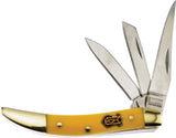 Frost Cutlery Miller Brothers Toothpick Yellow Stainless Folding Knife