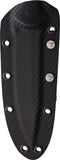 Microtech Socom Alpha Black Carbon Fiber Clip Pt Fixed Blade Knife w/ Sheath 1131DLCCFS