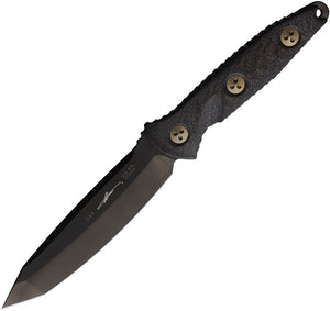 Microtech Socom Alpha Black Carbon Fiber Tanto Fixed Blade Knife w/ Sheath 1141DLCCFS