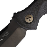 Microtech Socom Alpha Black Carbon Fiber Tanto Fixed Blade Knife w/ Sheath 1141DLCCFS