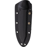 Microtech Socom Alpha Black Carbon Fiber Partially Serrated Fixed Blade Knife 1142DLCCFS