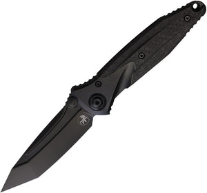 Microtech Socom Bravo Framelock Black Titanium & Carbon Fiber Folding Tanto Knife 2611DLC