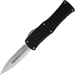 Microtech Automatic Hera Knife OTF Black Frag Aluminum Double Edge Dagger Blade 70210FRS