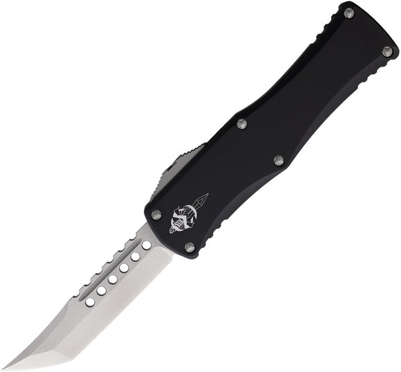 Microtech Automatic Hera Knife OTF Black Aluminum Hellhound Blade 91910S