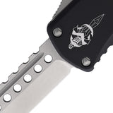 Microtech Automatic Hera Knife OTF Black Aluminum Hellhound Blade 91910S