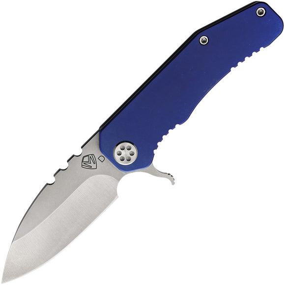 Medford 187F Framelock Blue Titanium Folding D2 Tool Steel Pocket Knife 001DTQ37A2