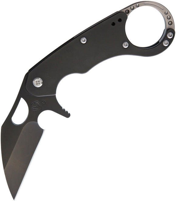 Medford Burung Black Titanium Framelock Folding D2 Blade Knife 032DP30PV
