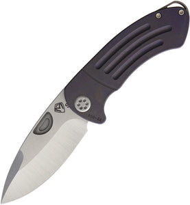 Medford Theseus Purple Titanium Folding S35VN Stainless Pocket Knife 040STQ02AN