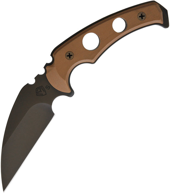 Medford Brown/Black Fixed Blade Knife 052SPQ09KC