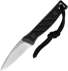 Medford Necromancer Black G10 S35VN Stainless Fixed Blade Knife 117STQ08KB