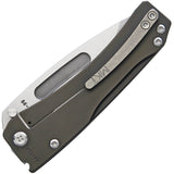 Medford Slim Midi Framelock Black Titanium Folding S35VN Pocket Knife 201STD30PV