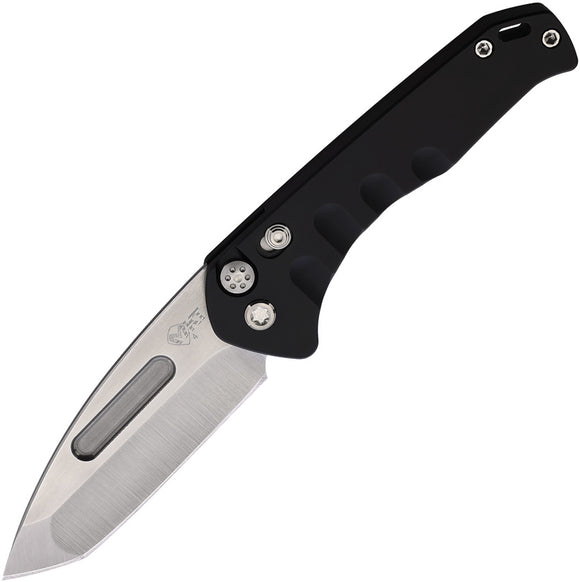 Medford Automatic Swift Knife Button Lock Black Aluminum S35VN Tanto Blade 206STT42AB