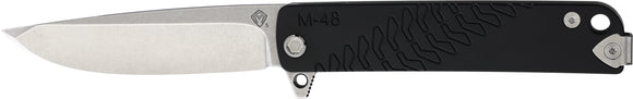 Medford M-48 Framelock S35VN Black Folding Knife stq42tm